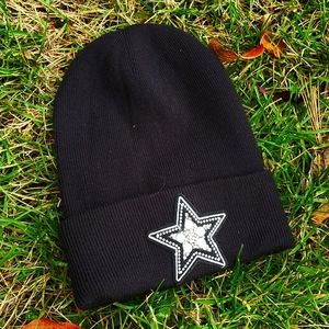 Star Cuffed Beanie